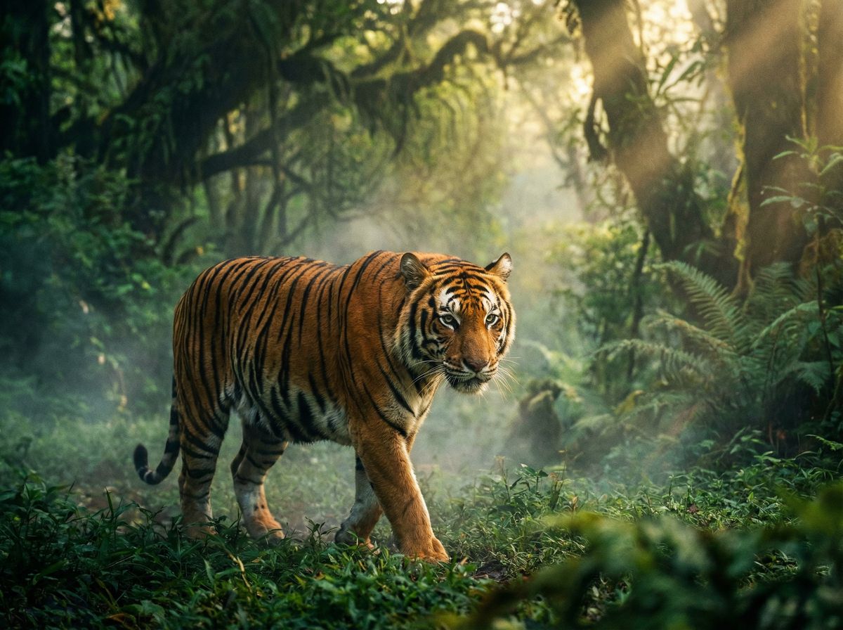 小马拉大车视频-孟加拉虎